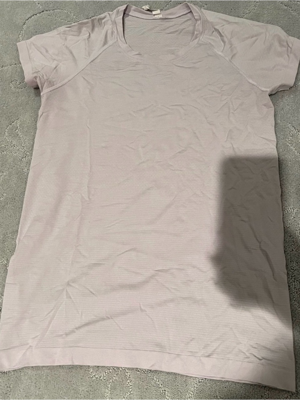 lululemon athletica Light Lavender Short Sleeve Tee